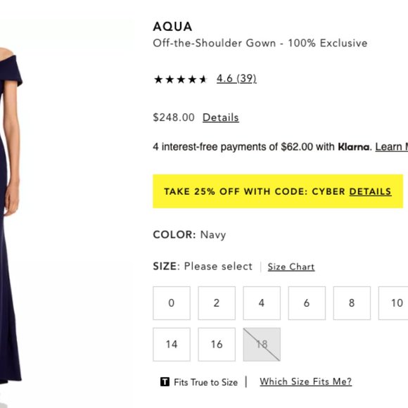 Royal Blue Off The Shoulder Gown - Picture 2 of 11